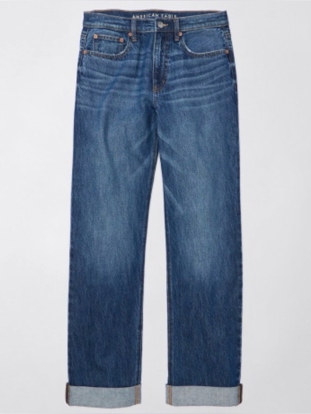 American Eagle Baggy Cuffed Straight Jean